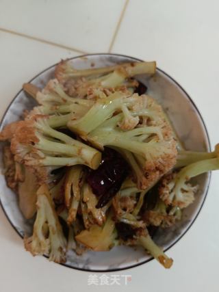 干辣椒煸炒花菜的做法