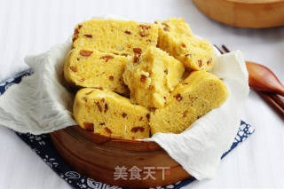 玉米面红枣发糕的做法