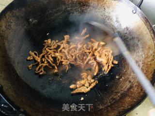 蒜苔炒肉丝的做法步骤：6