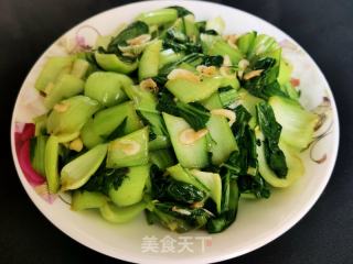 清炒小油菜的做法步骤：9