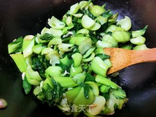清炒小油菜的做法步骤：7
