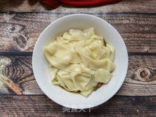 香椿酱拌饺子皮的做法步骤：7