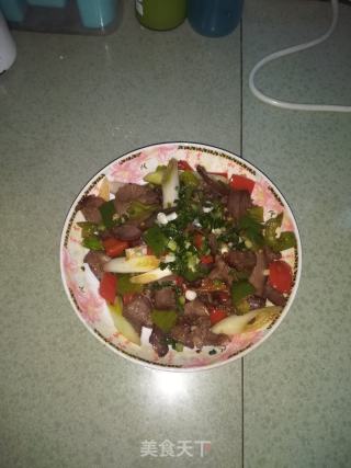 双椒腊舌的做法