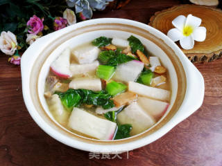 咸肉香芋萝卜煲的做法
