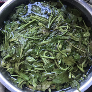 香辣香椿芽的做法步骤：2