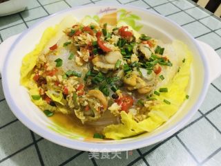 蒜蓉白菜粉丝蒸扇贝的做法
