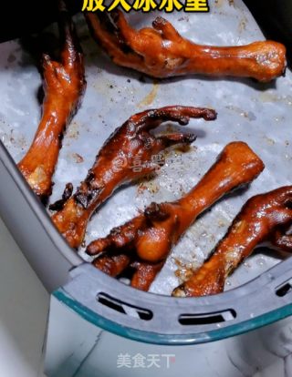 不用油炸/空气炸锅/虎皮鸡爪的做法步骤：4