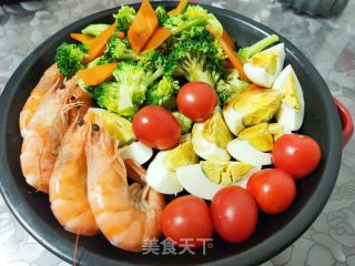 鲜虾鸡蛋沙拉
