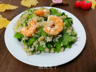 虾仁芥菜炒饭