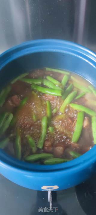 红烧肉豆角拌面的做法步骤：5