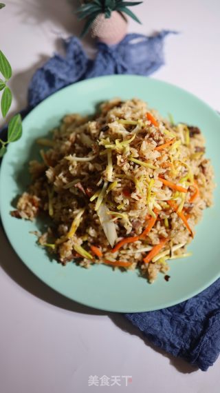 韭黄牛肉炒饭的做法