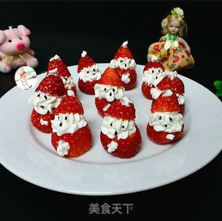 草莓雪人的做法