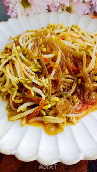 粉丝炒绿豆芽的做法
