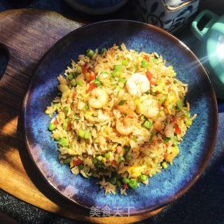 虾仁腊肉炒饭的做法步骤：14