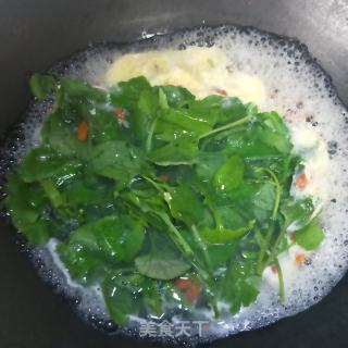 红背菜蛋花汤的做法步骤：6