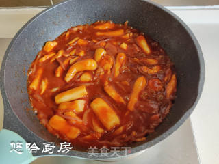 辣炒鸡肉年糕的做法步骤：8