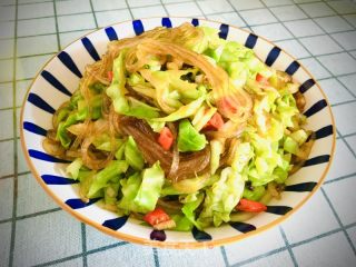 莲花菜炒粉条的做法