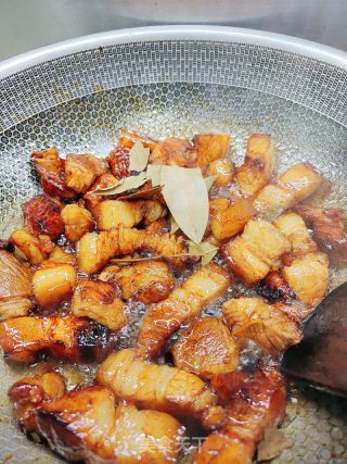 油豆腐烧肉的做法步骤：5