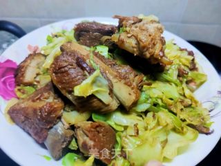 洋白菜烩排骨的做法步骤：8