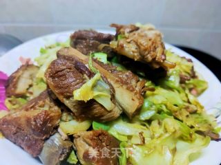 洋白菜烩排骨的做法步骤：6