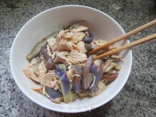 茄子拌鸡胸肉的做法步骤：11
