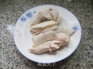 茄子拌鸡胸肉的做法步骤：4