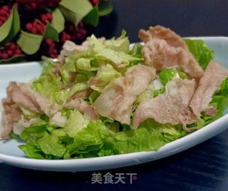生菜拌猪肉卷的做法