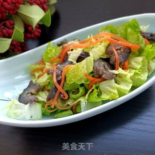 生菜拌海参的做法