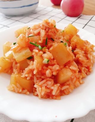 番茄土豆烩饭的做法步骤：9