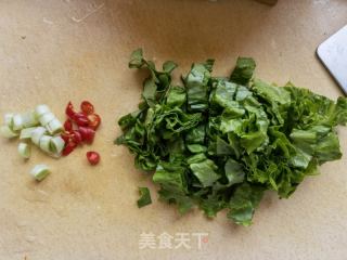 荠菜丸子咸米饭的做法步骤：3