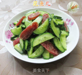 香肠炒青瓜的做法