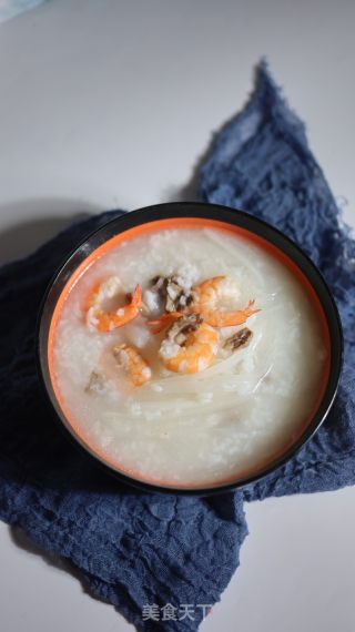 萝卜丝虾仁粥的做法