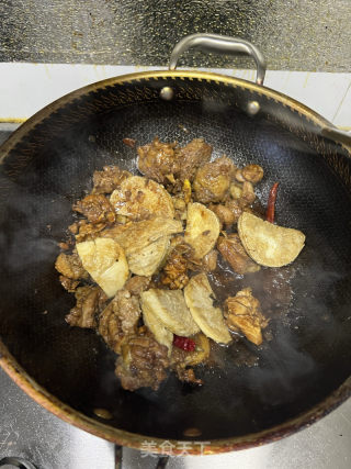 素鸡炒鸡的做法步骤：7