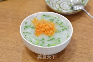 肉松山药青菜粥的做法