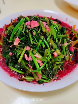炒苋菜的做法步骤：6