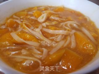 南瓜汤面条的做法