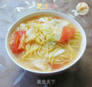 番茄大白菜玉米面条