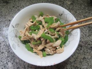 苦瓜拌鸡胸肉的做法步骤：14
