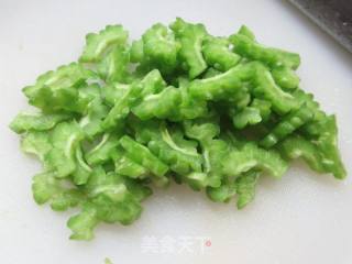 苦瓜拌鸡胸肉的做法步骤：6