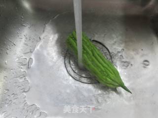 苦瓜拌鸡胸肉的做法步骤：5