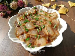 萝卜蒸腊肉的做法