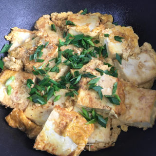 鸡蛋香煎豆腐的做法步骤：8