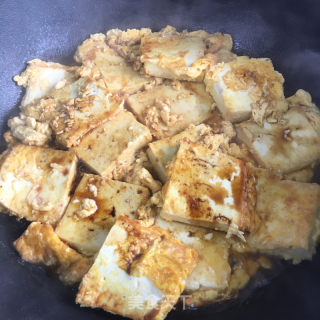 鸡蛋香煎豆腐的做法步骤：7