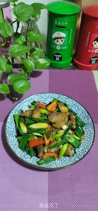 青蒜炒腊味的做法
