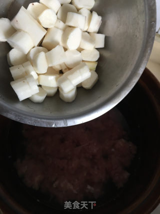 百合淮山肉末汤的做法步骤：5