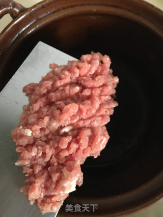 百合淮山肉末汤的做法步骤：2
