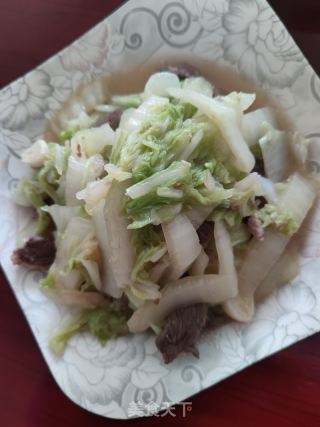 肉炒大白菜的做法