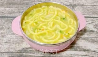 虾仁鸡蛋面线 (宝宝辅食）的做法