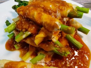 减脂烤箱美食/芦笋鸡肉卷的做法步骤：10