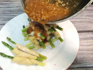 减脂烤箱美食/芦笋鸡肉卷的做法步骤：9